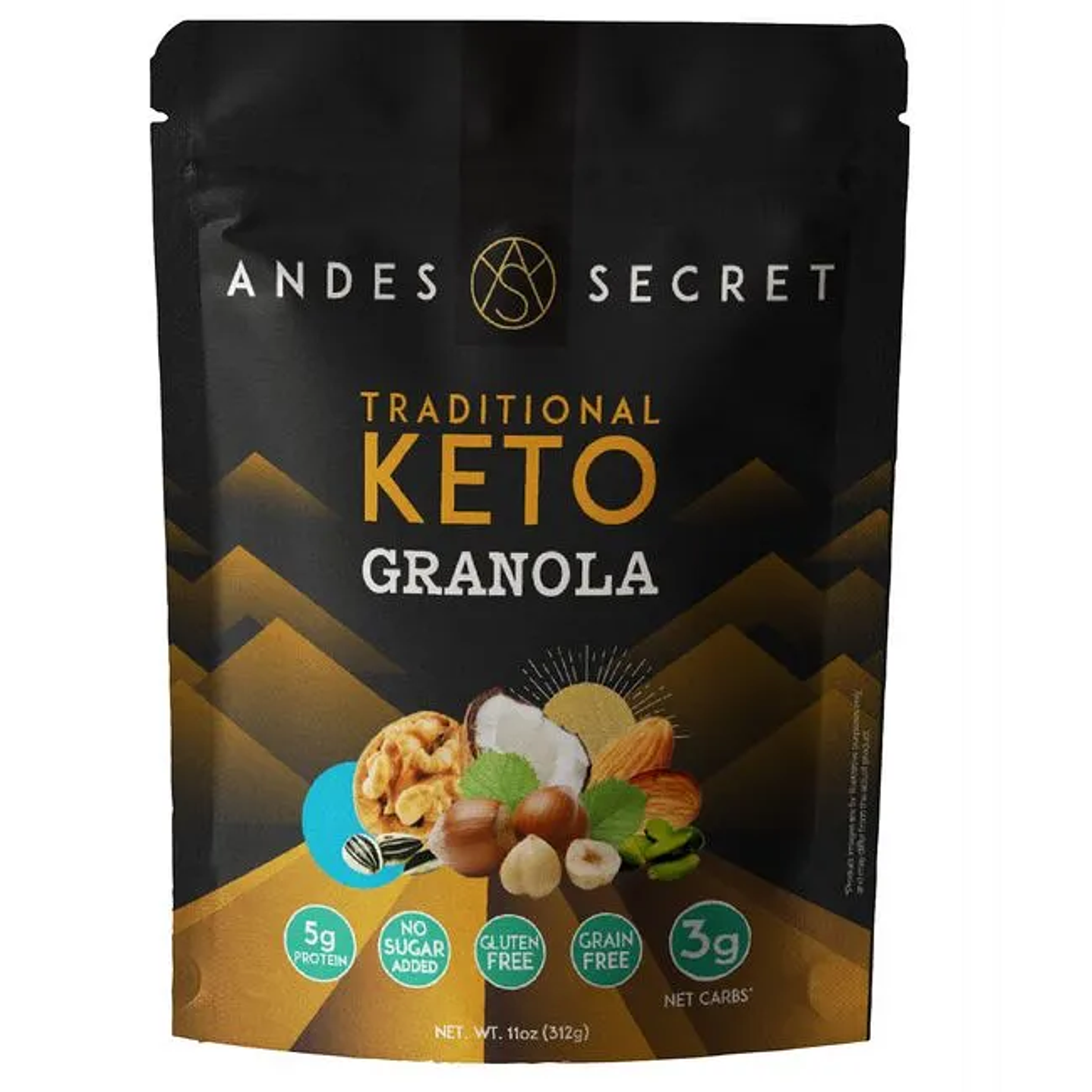 Granola keto tradicional 312g Andes Secret  1