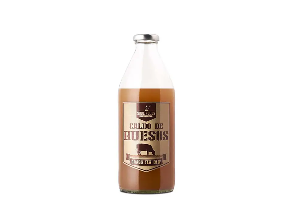Caldo de Huesos Vacuno Sin Verdura 930cc Soul Foods 