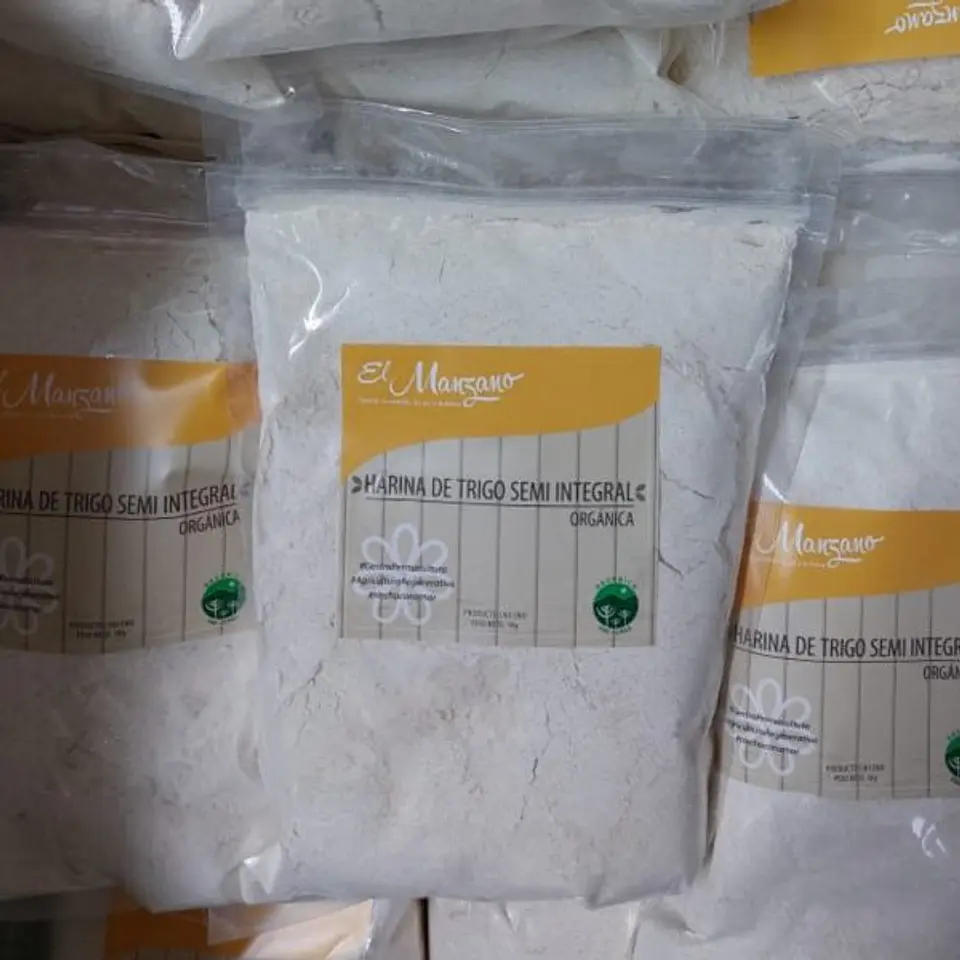 El Manzano - Harina de trigo Semi-integral Organico1kg  1