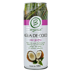 B Organics - Agua de Coco con Pulpa 520ml 