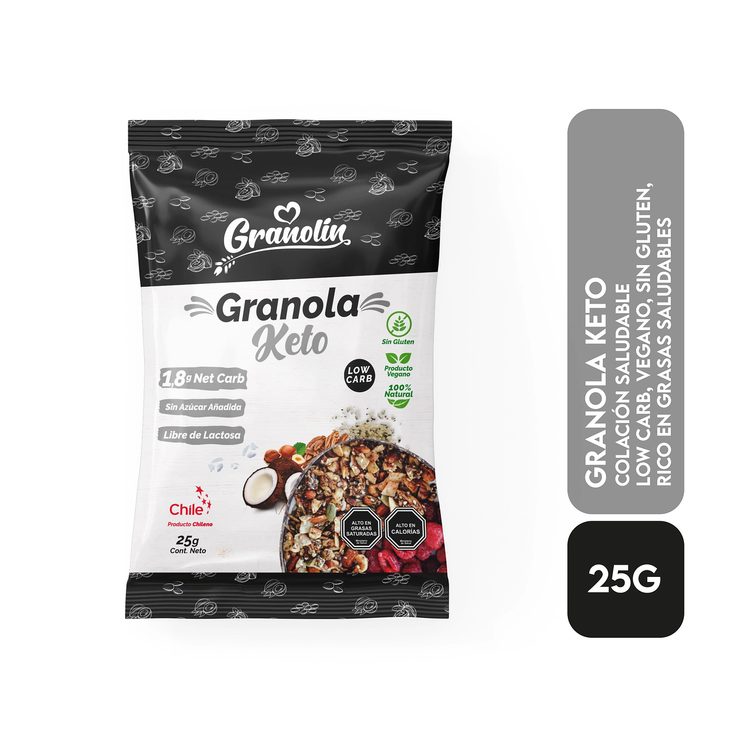 Granolin - Granola Keto individual 25g  1