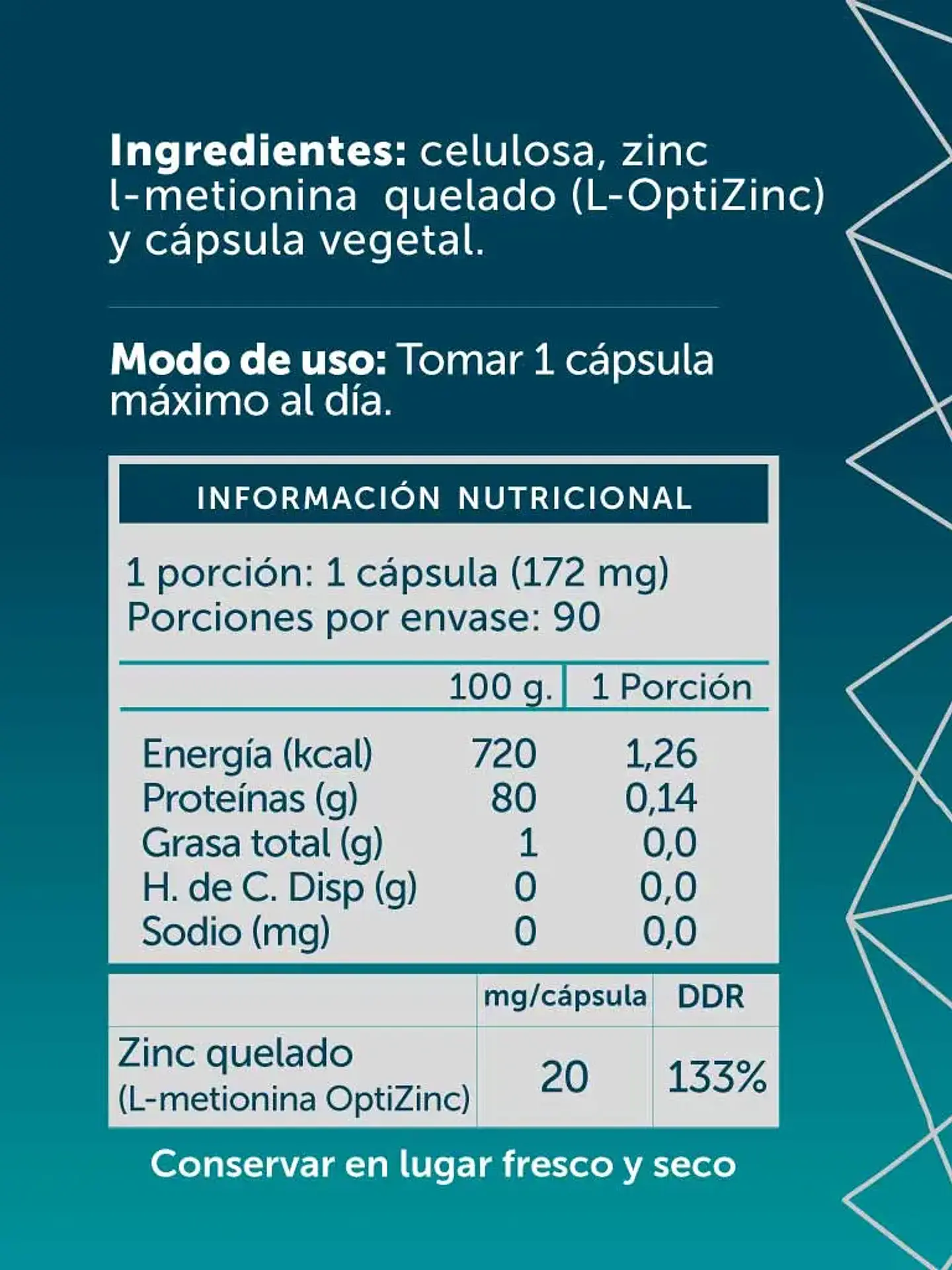 Zinc Plus 90 cápsulas Wellplus 2