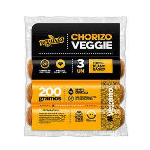 Vegusta - Chorizo Veggie 200grs 