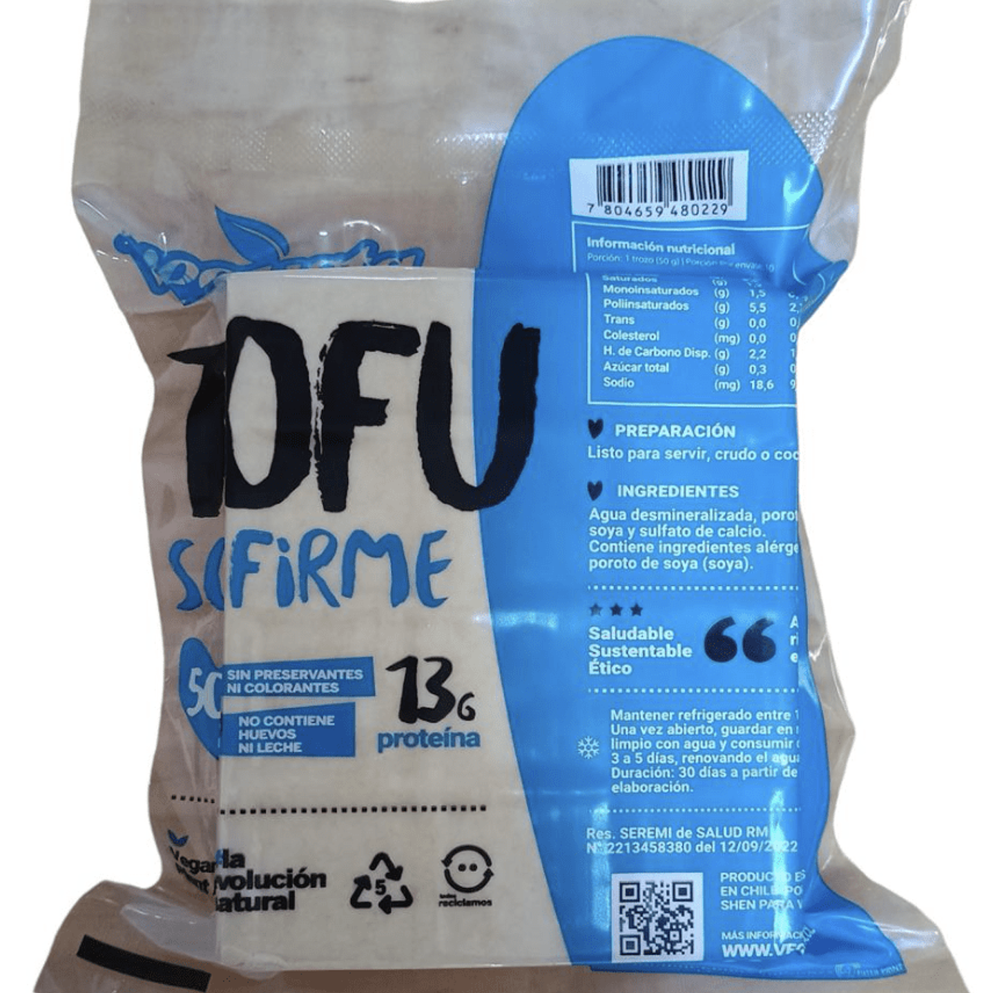 Vegusta - Tofu Fresco y Firme 500grs 