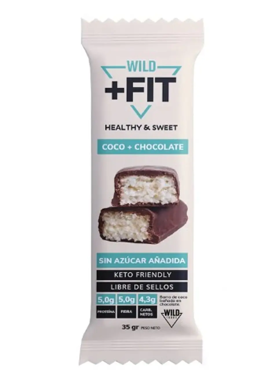 Wild Foods - Barra proteina Wild Fit sabor coco y chocolate 35g  1