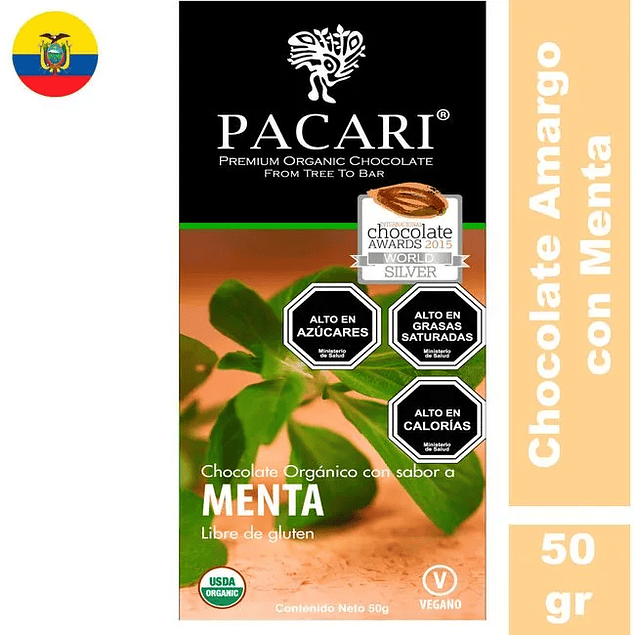 Pacari - Chocolate Menta 50grs 