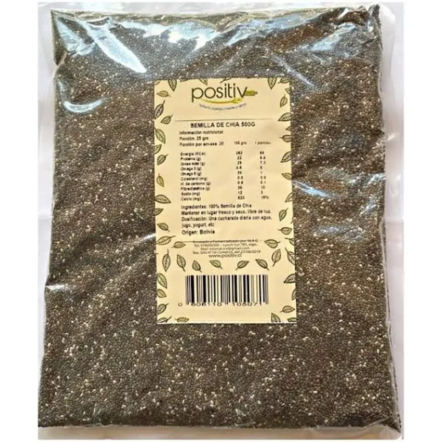 Positiv - Semilla de Chía entera 500g  1