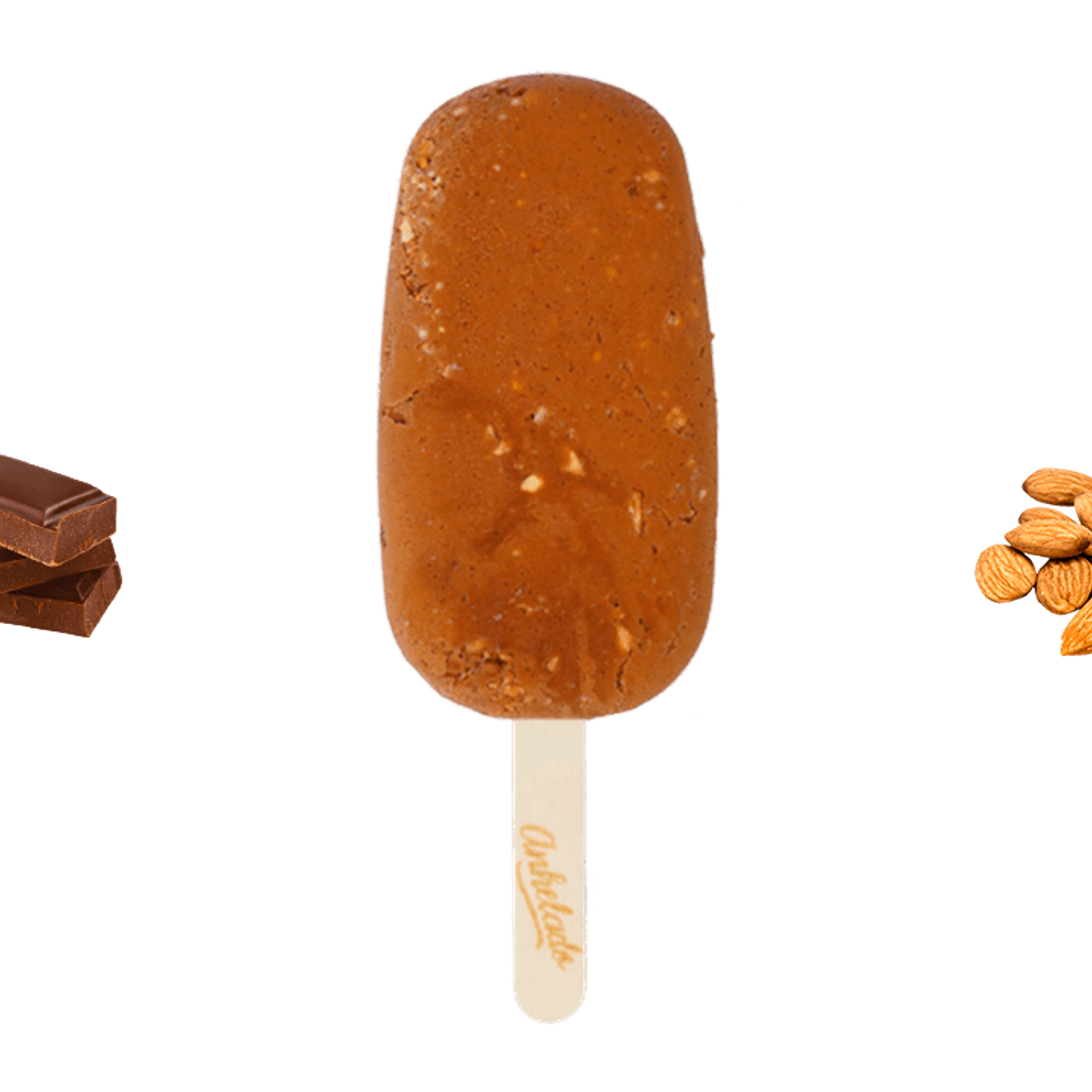 Paleta Chocolate Almendra sin azucar  