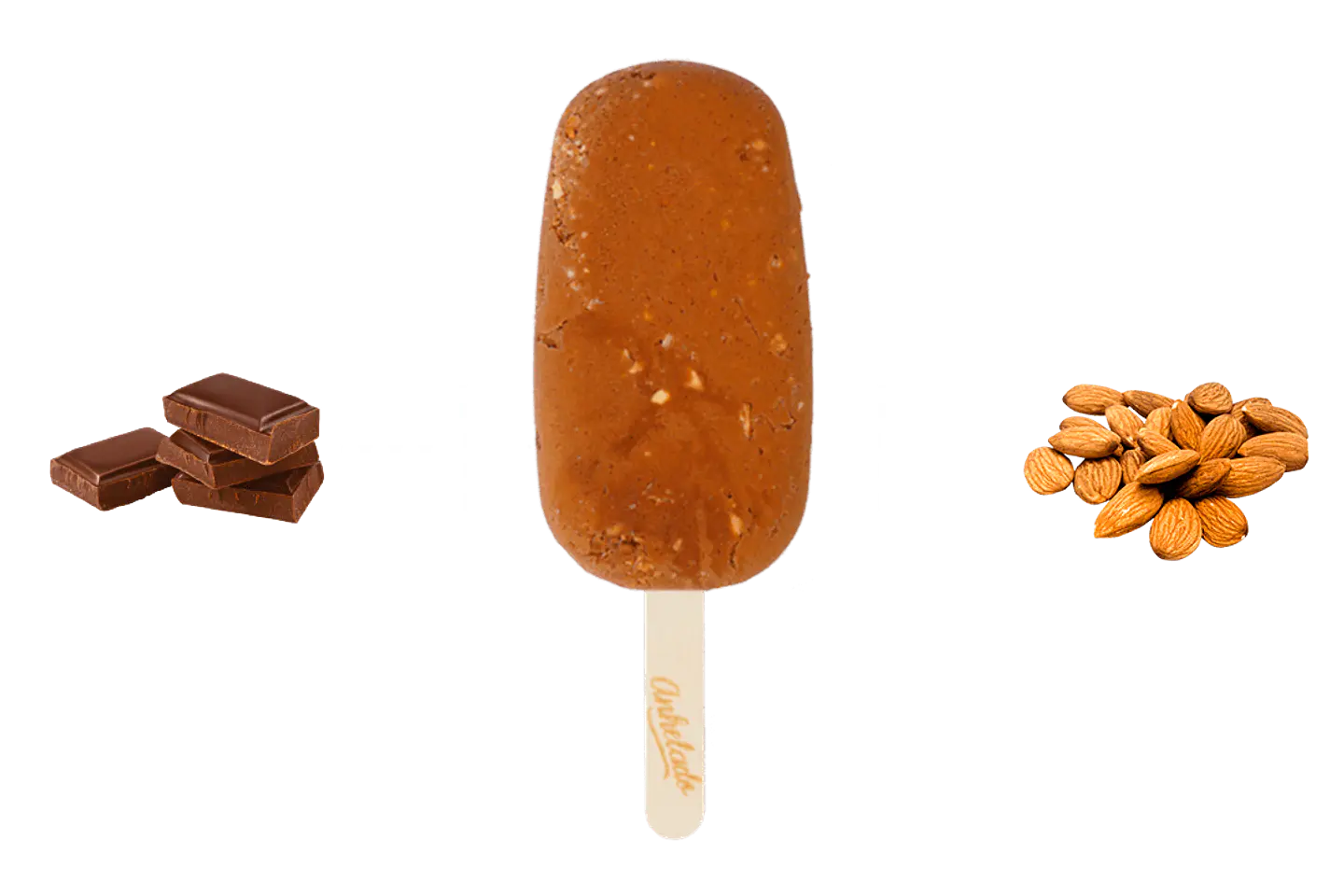 Paleta Chocolate Almendra sin azucar  