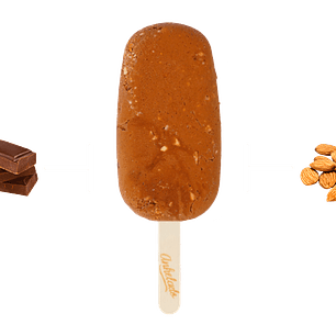 Paleta Chocolate Almendra sin azucar  