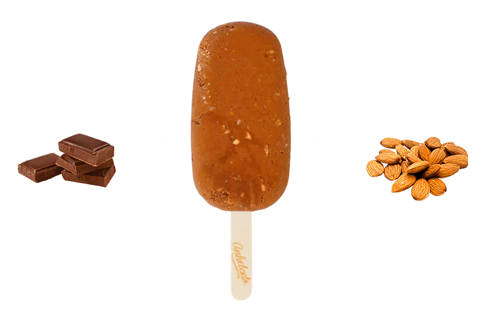 Paleta Chocolate Almendra sin azucar  