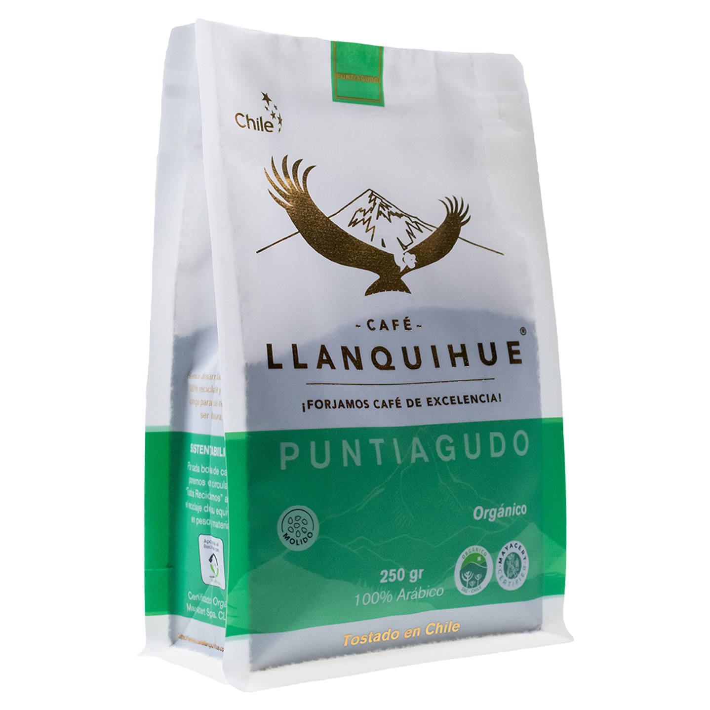 LLanquihue - Cafe organico en grano 250grs 1