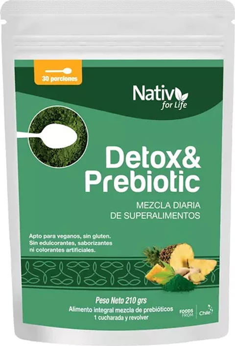 Nativ For Life - Detox & Prebiotic 210grs