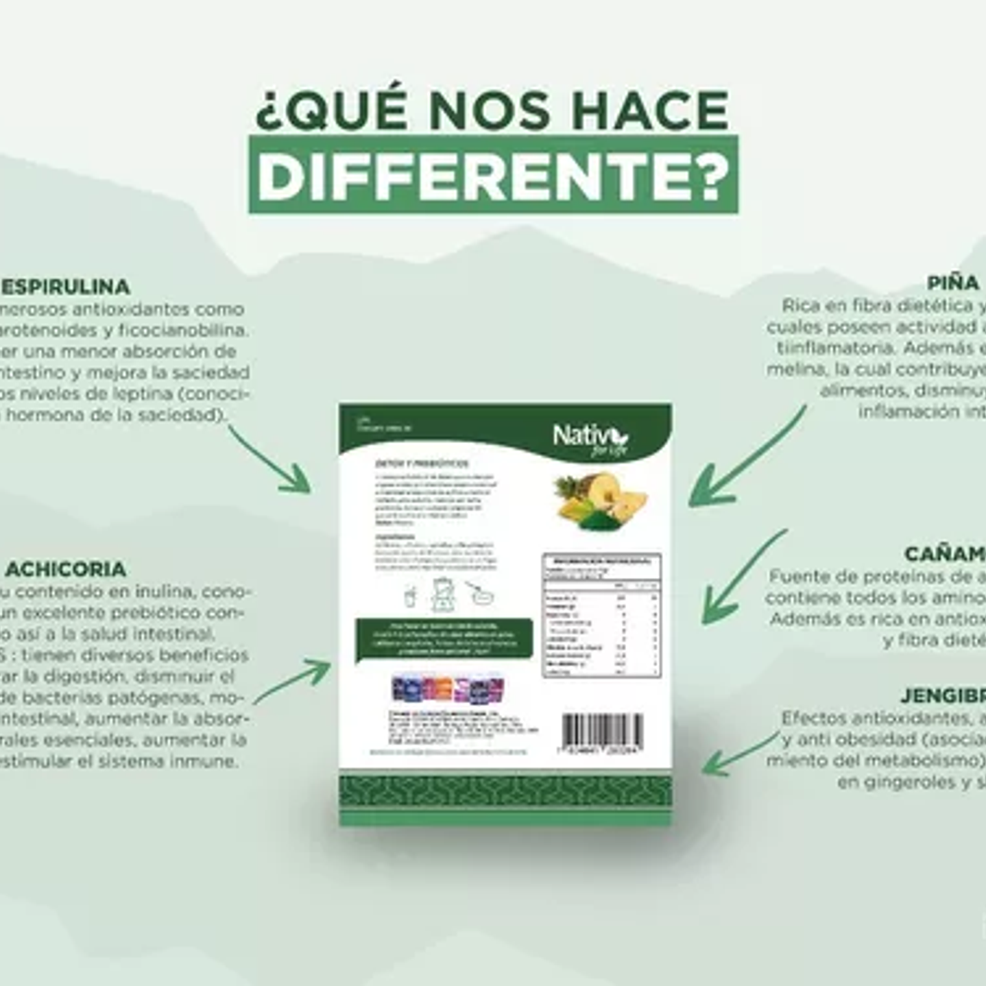 Nativ For Life - Detox & Prebiotic 210grs 2