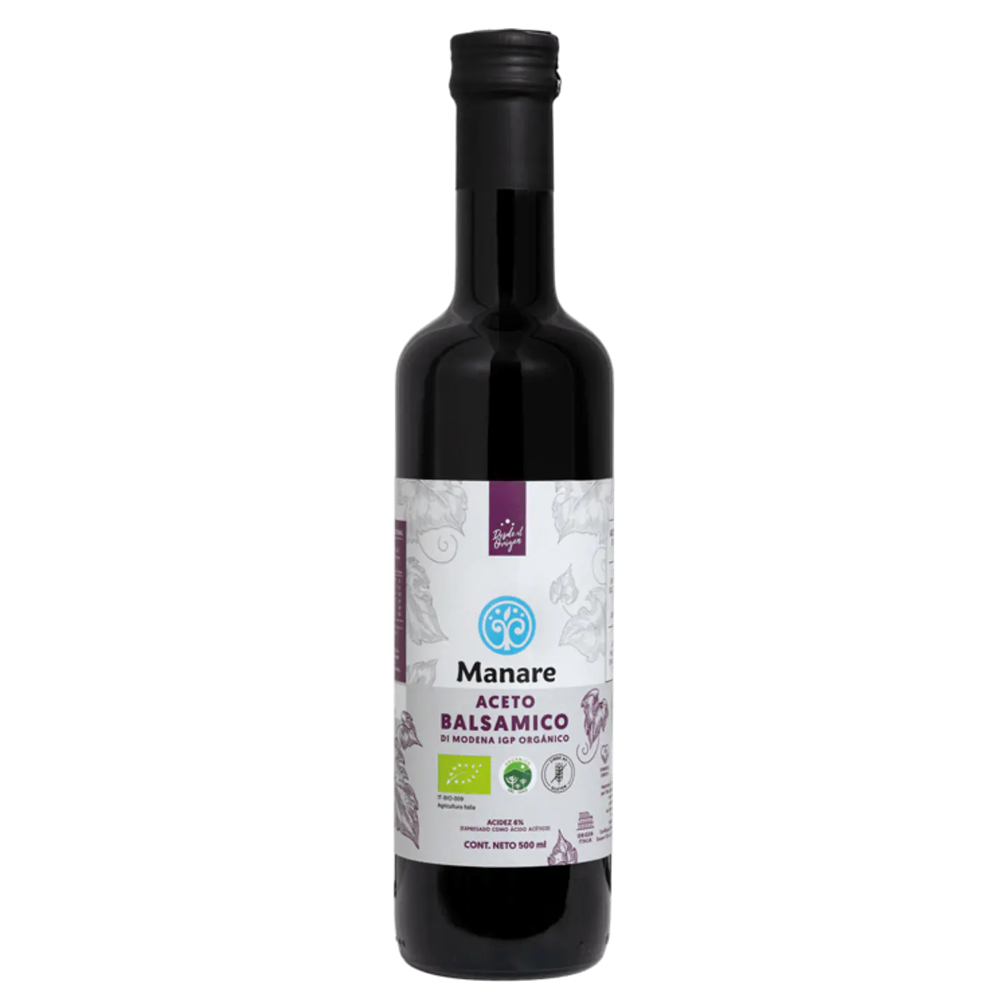 Manare - Aceto Balsámico Orgánico 500ml 1
