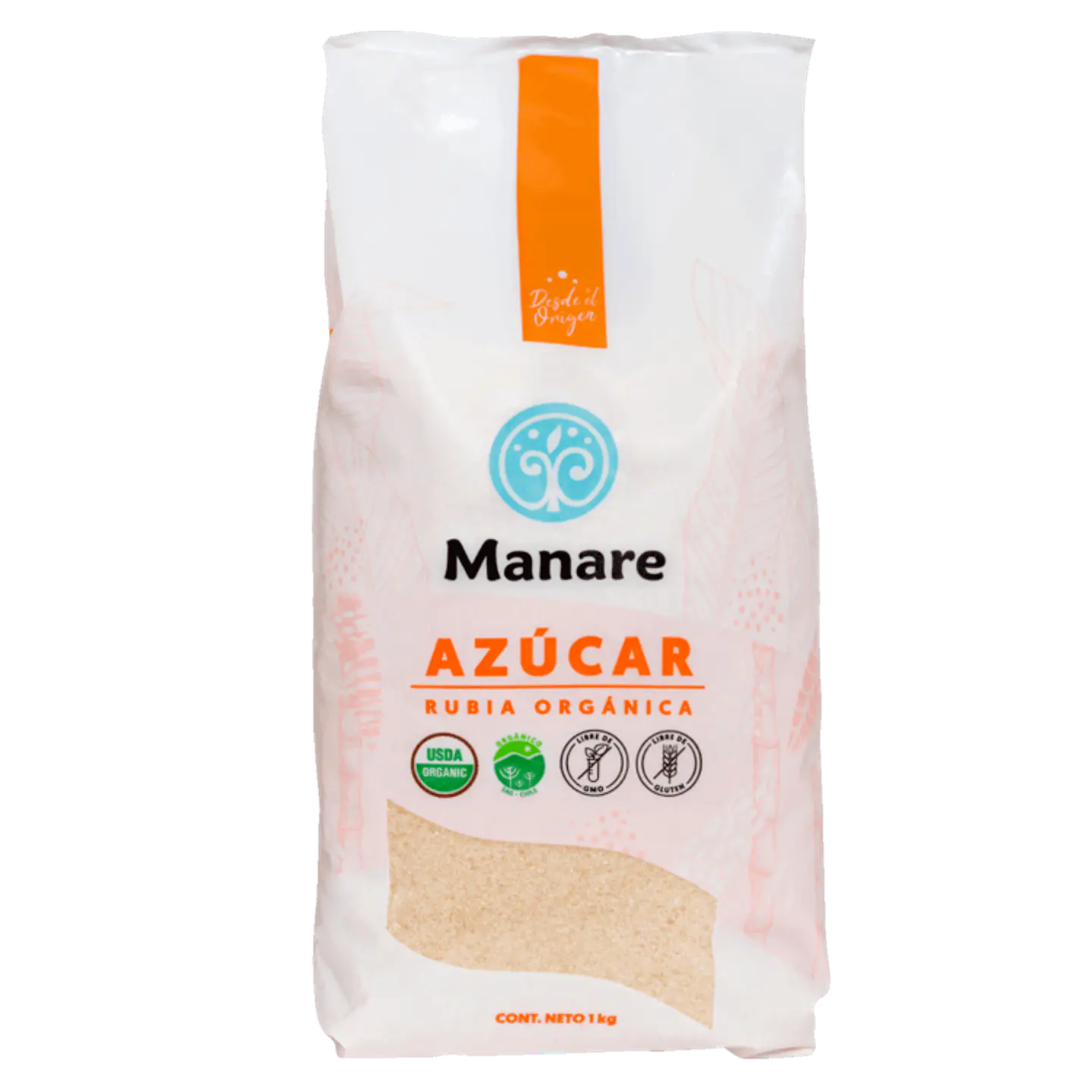 Manare - Azúcar Rubia Orgánica 1kg 1
