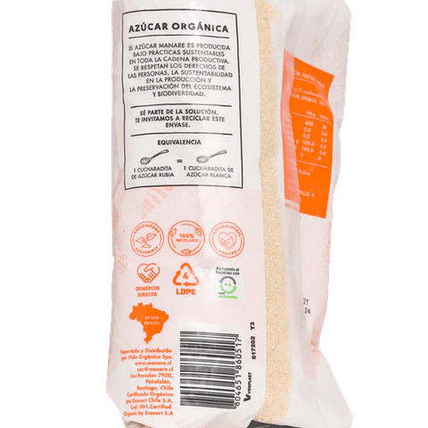 Manare - Azúcar Rubia Orgánica 1kg