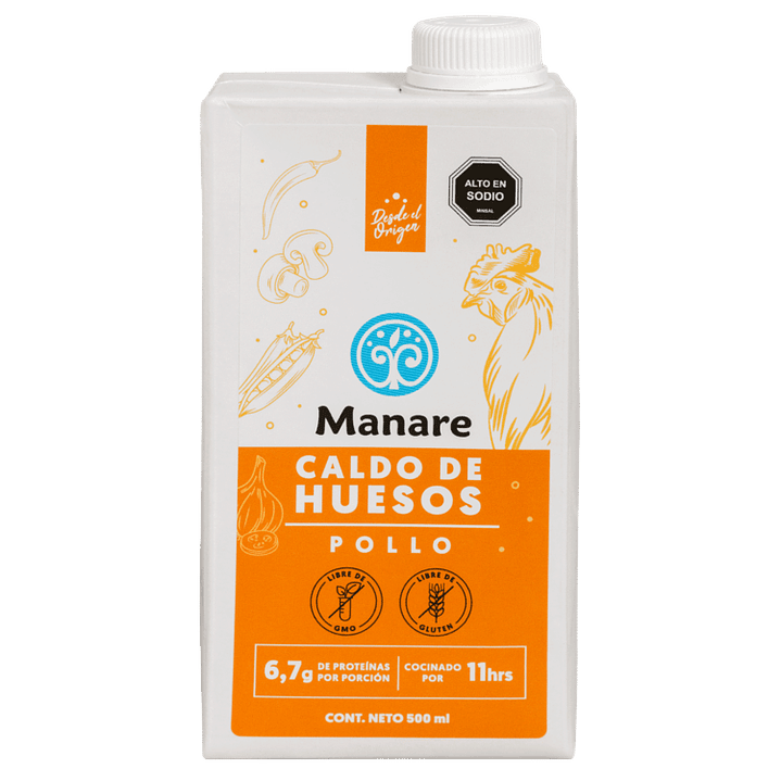 Manare - Caldo de Huesos de Pollo 500ml 1