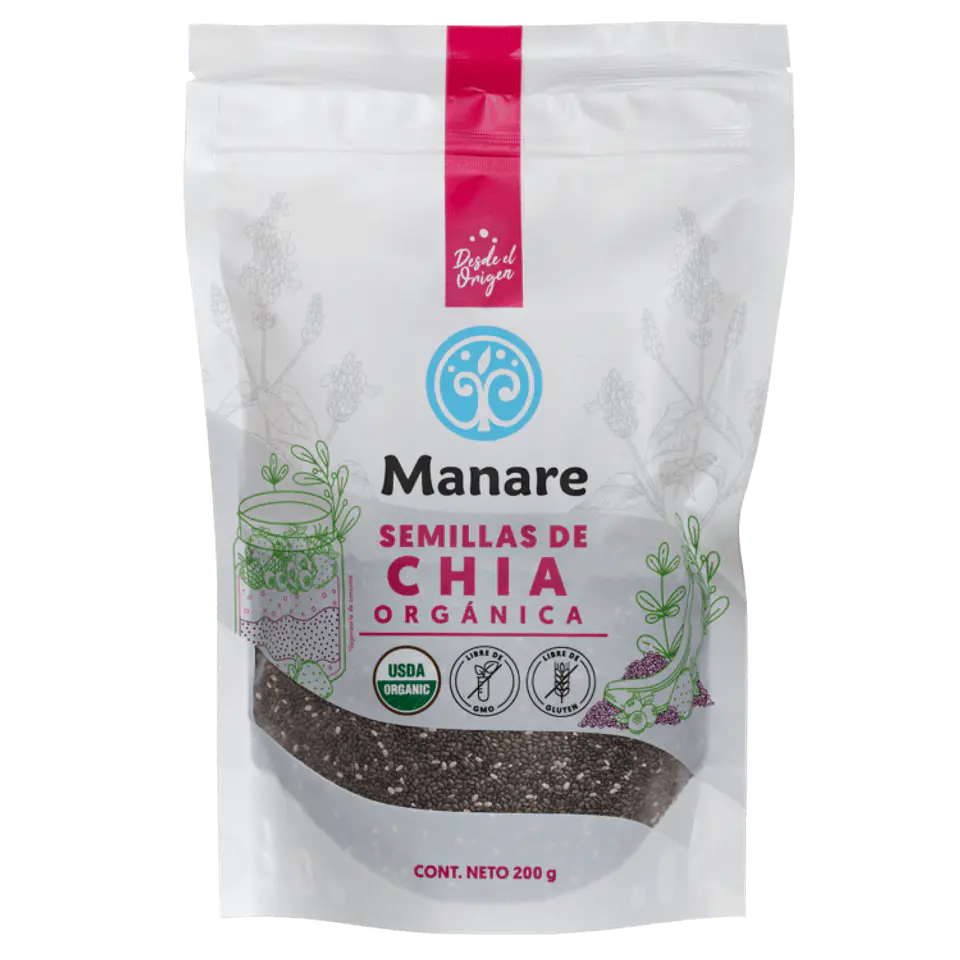 Manare - Semillas de Chía Orgánica 200g 1