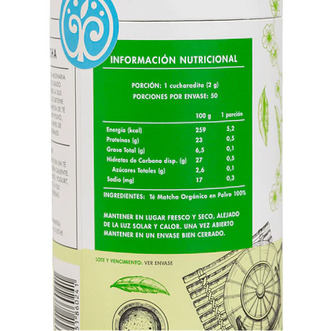 Manare - Te Matcha organico en polvo 100g 