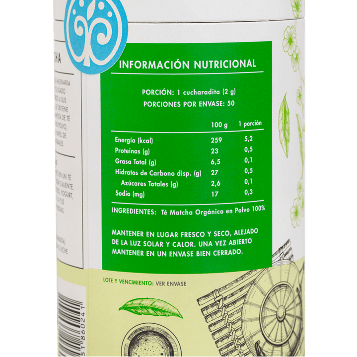 Manare - Te Matcha organico en polvo 100g  2