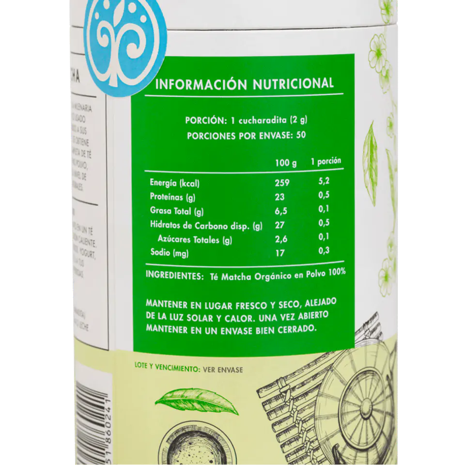 Manare - Te Matcha organico en polvo 100g  2