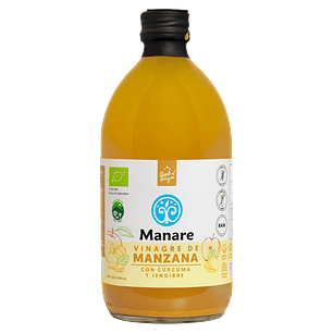 Manare - Vinagre de Manzana con Cúrcuma y Jengibre 500ml
