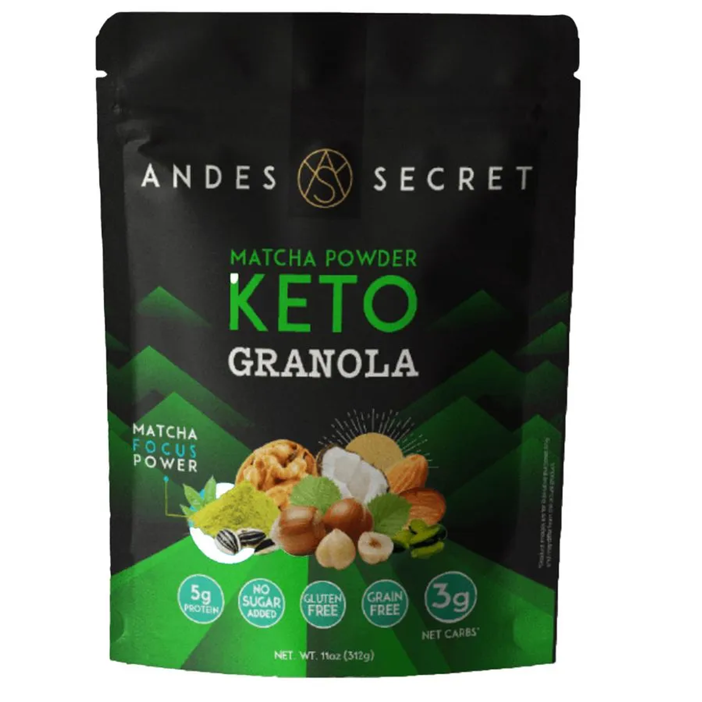 Granola keto matcha powder 312g Andes Secret 1