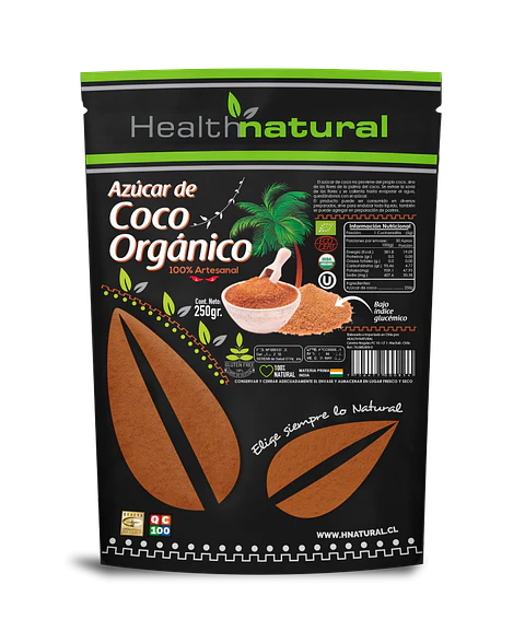 Health natural - Azúcar de coco Orgánico 250grs