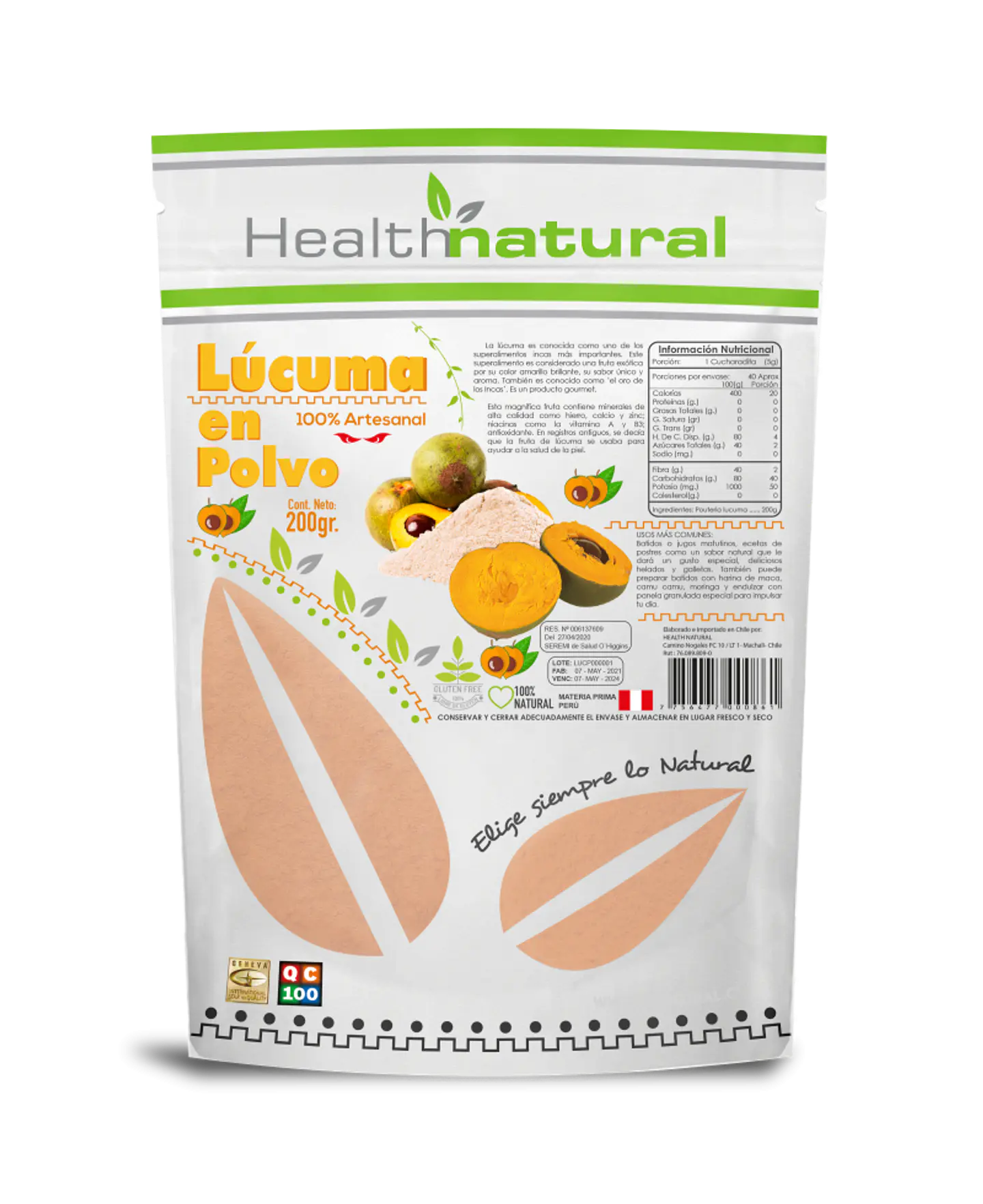 Health Natural - Lúcuma en Polvo 200g 1