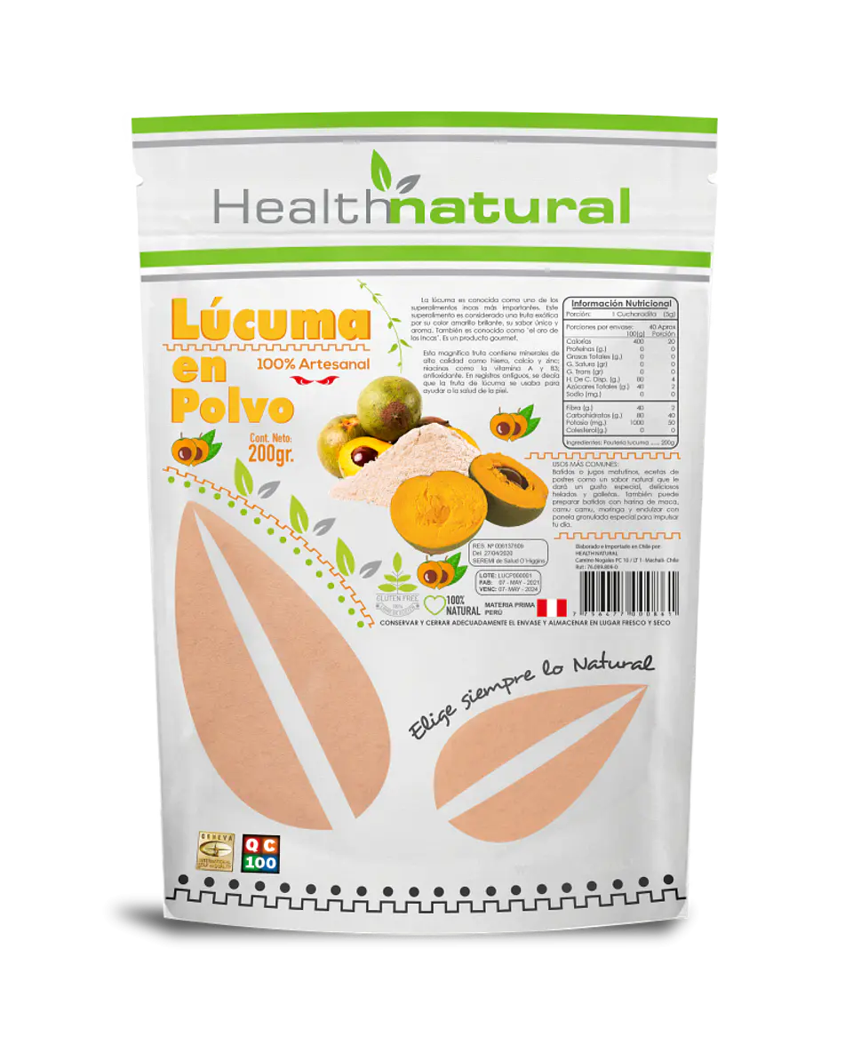 Health Natural - Lúcuma en Polvo 200g 1