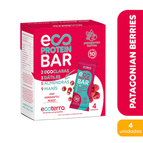 Caja barra patagonian berries 4 unidades EcoTerra 