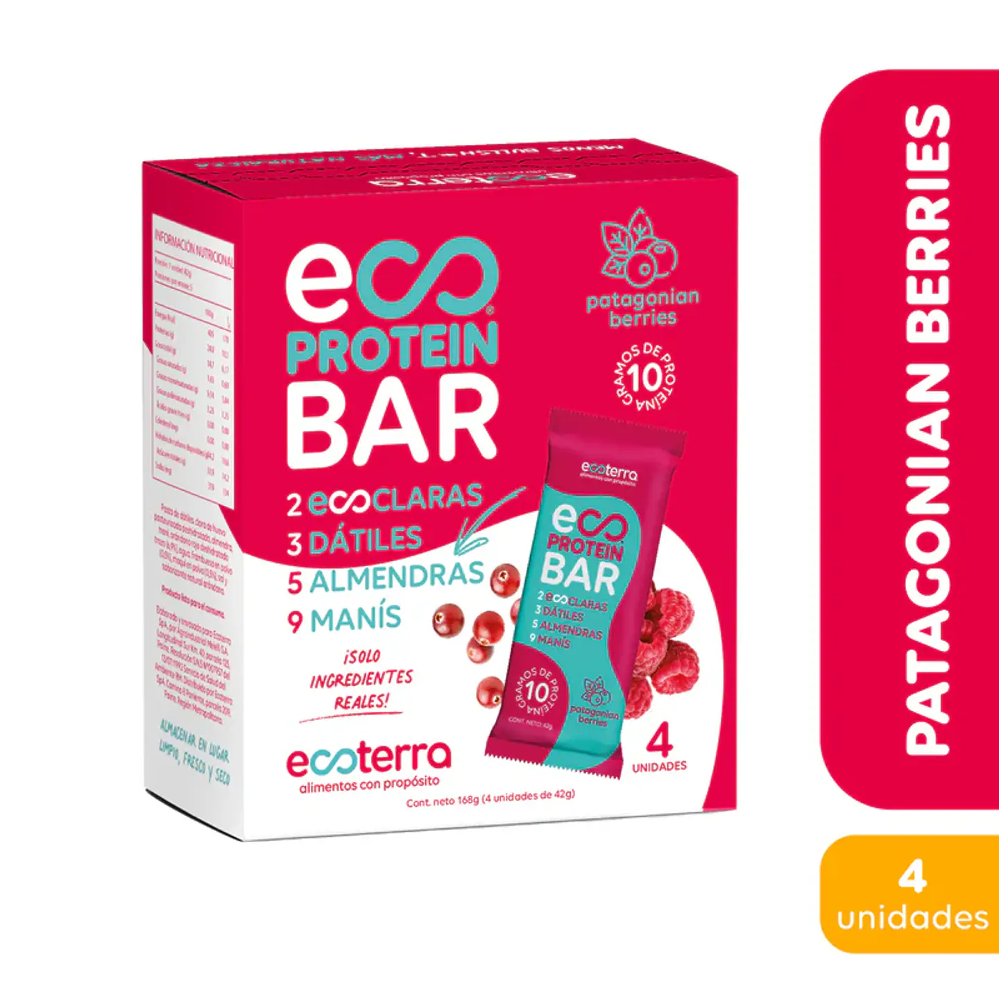 Caja barra patagonian berries 4 unidades EcoTerra  1