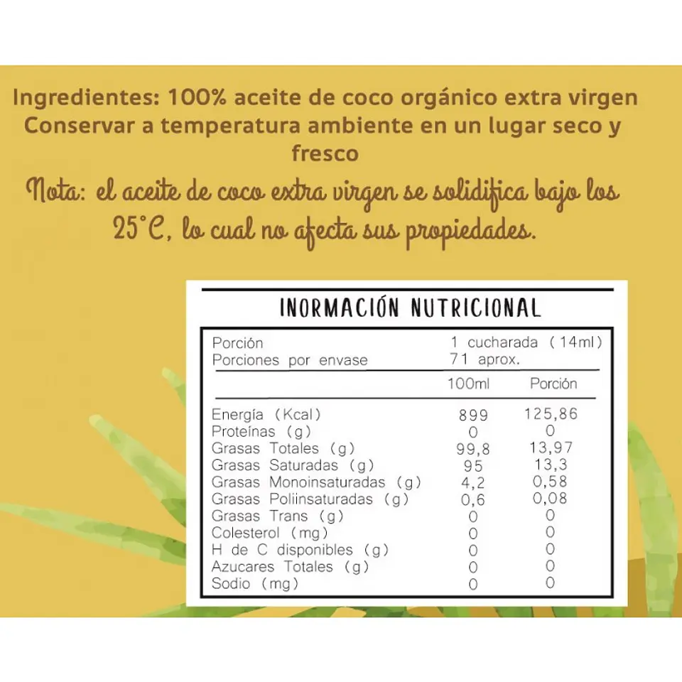 Koe - Aceite de coco Organico 1L 2