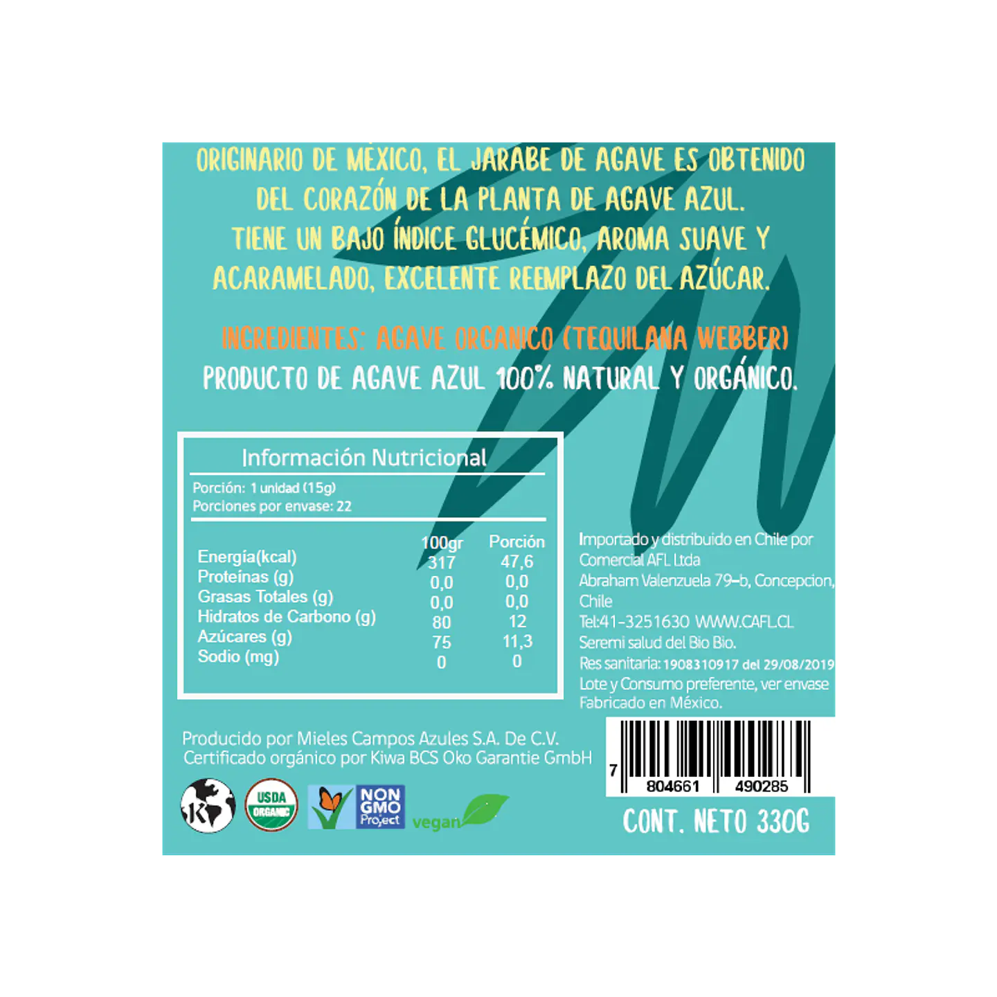 Koe - Jarabe de Agave Orgánico 330cc 2