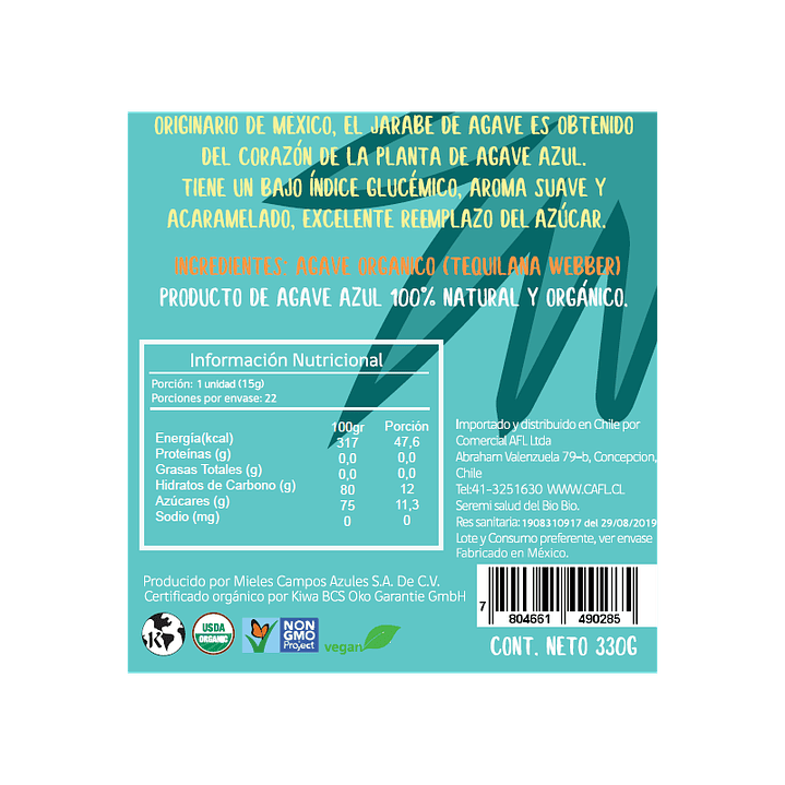 Koe - Jarabe de Agave Orgánico 330cc 2