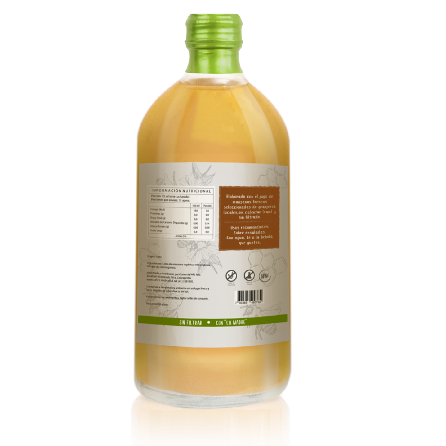 Koe - Vinagre de Manzana Orgánico con Miel 500ml 2