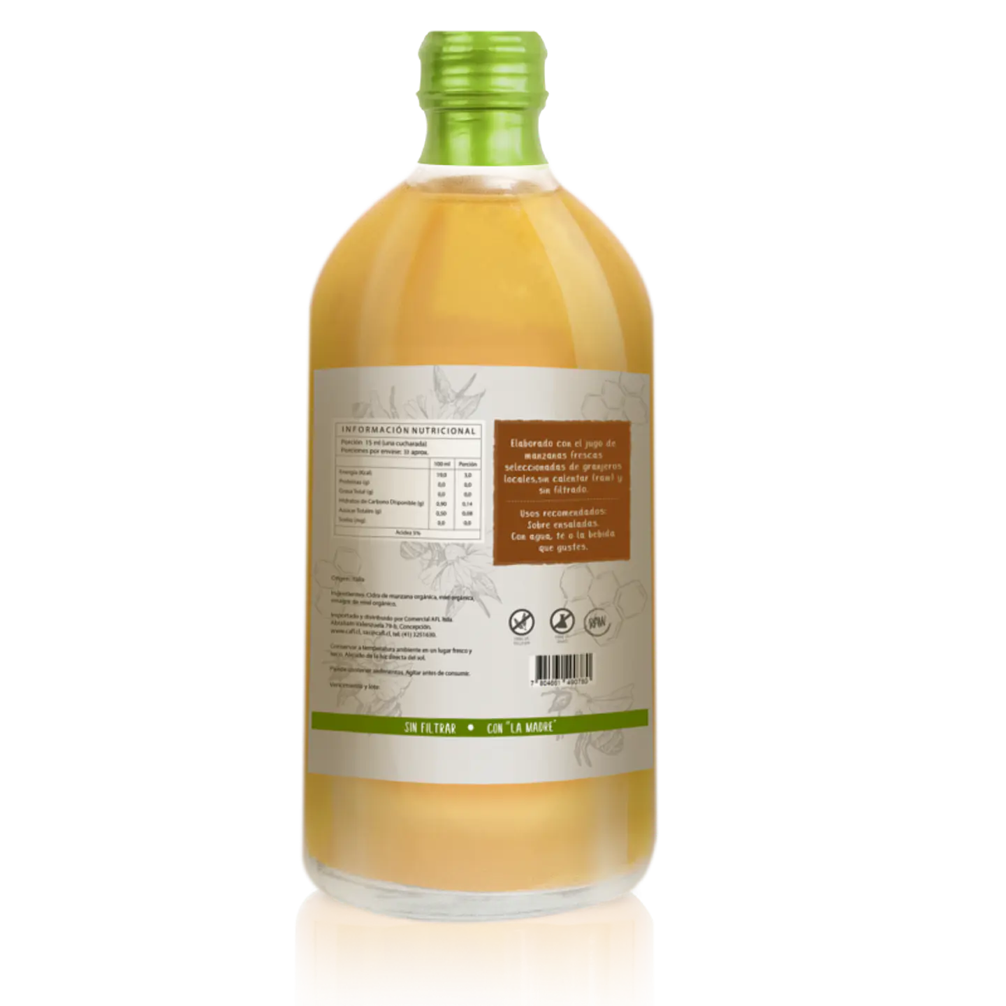 Koe - Vinagre de Manzana Orgánico con Miel 500ml 2