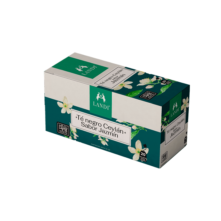 Landi - Té Negro Ceylán sabor Jazmín 36g 1