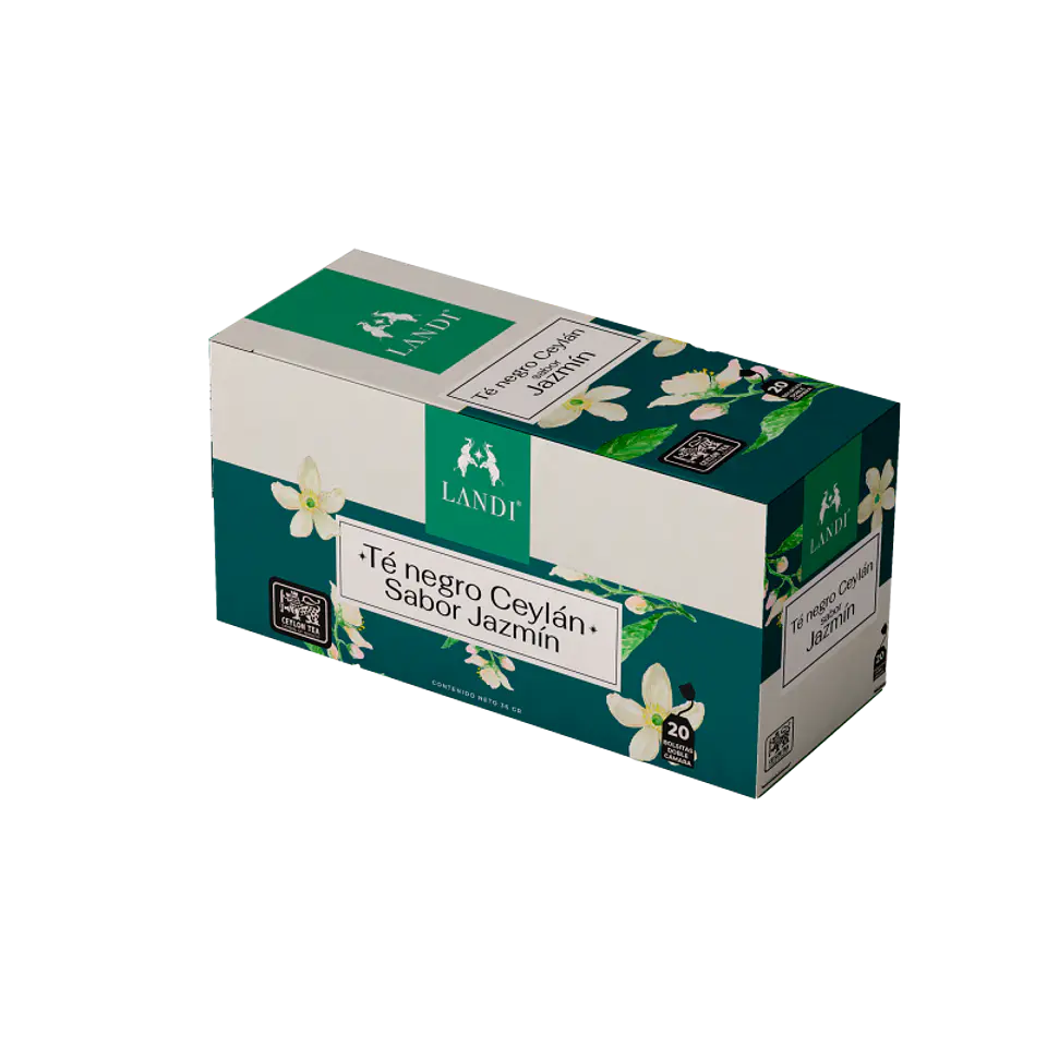 Landi - Té Negro Ceylán sabor Jazmín 36g 1