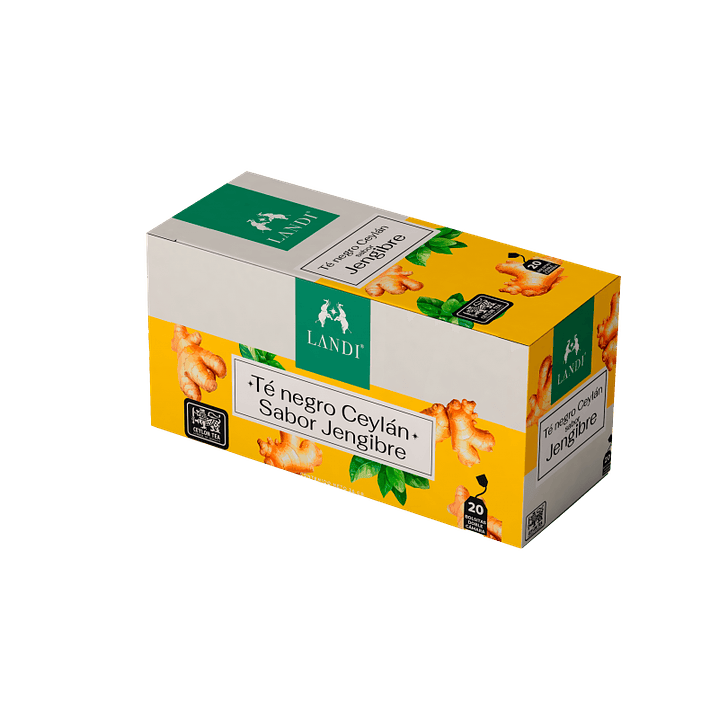 Landi - Té Negro Ceylán sabor Jengibre 36g 1