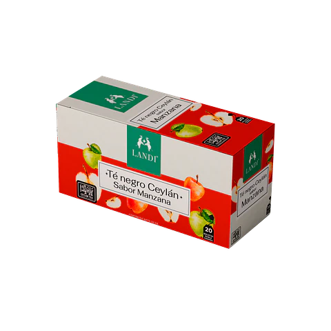 Landi - Té Negro Ceylán sabor Manzana 36g