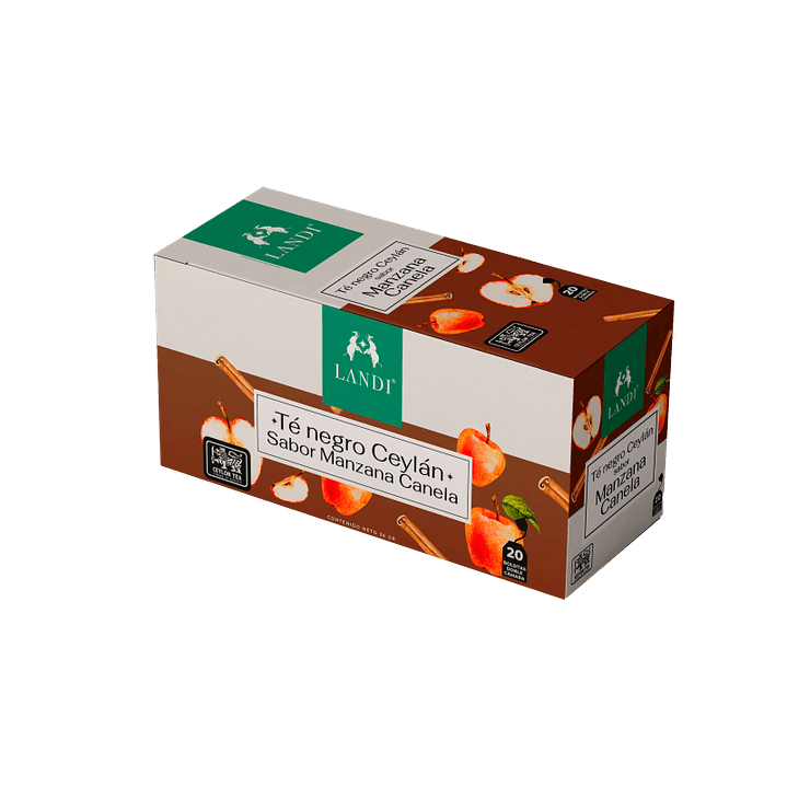 Landi - Té Negro Ceylán sabor Manzana Canela 36g 1