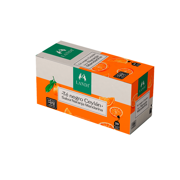 Landi - Te negro Ceylan sabor naranja mandarina 36grs 1