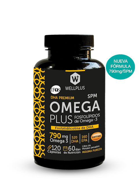 Omega Plus 790mg 120 Cápsulas Wellplus