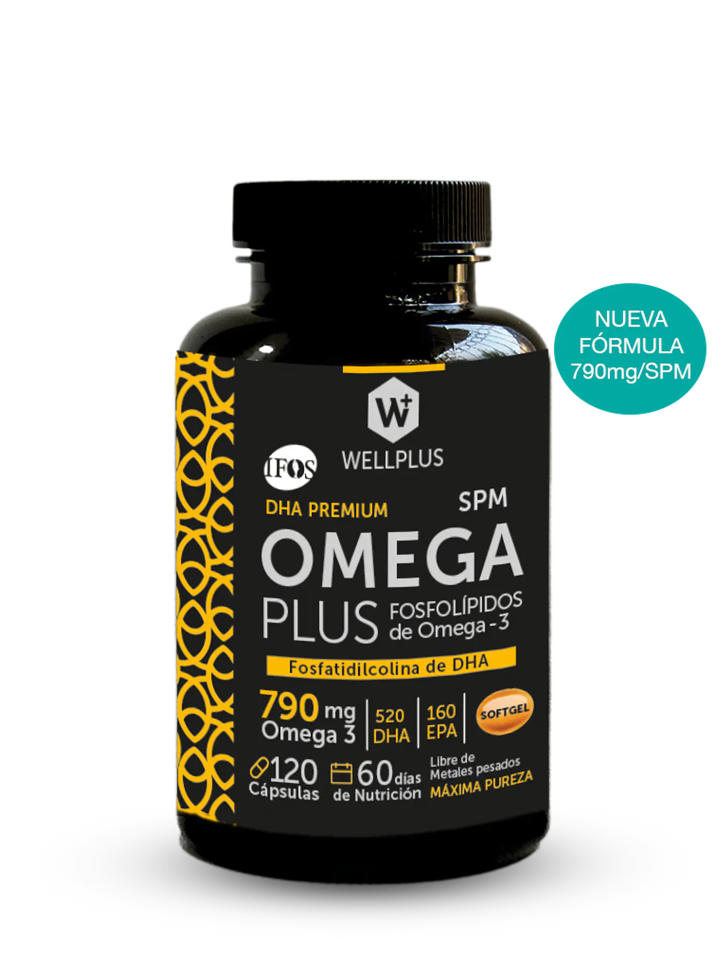 Omega Plus 790mg 120 Cápsulas Wellplus 1