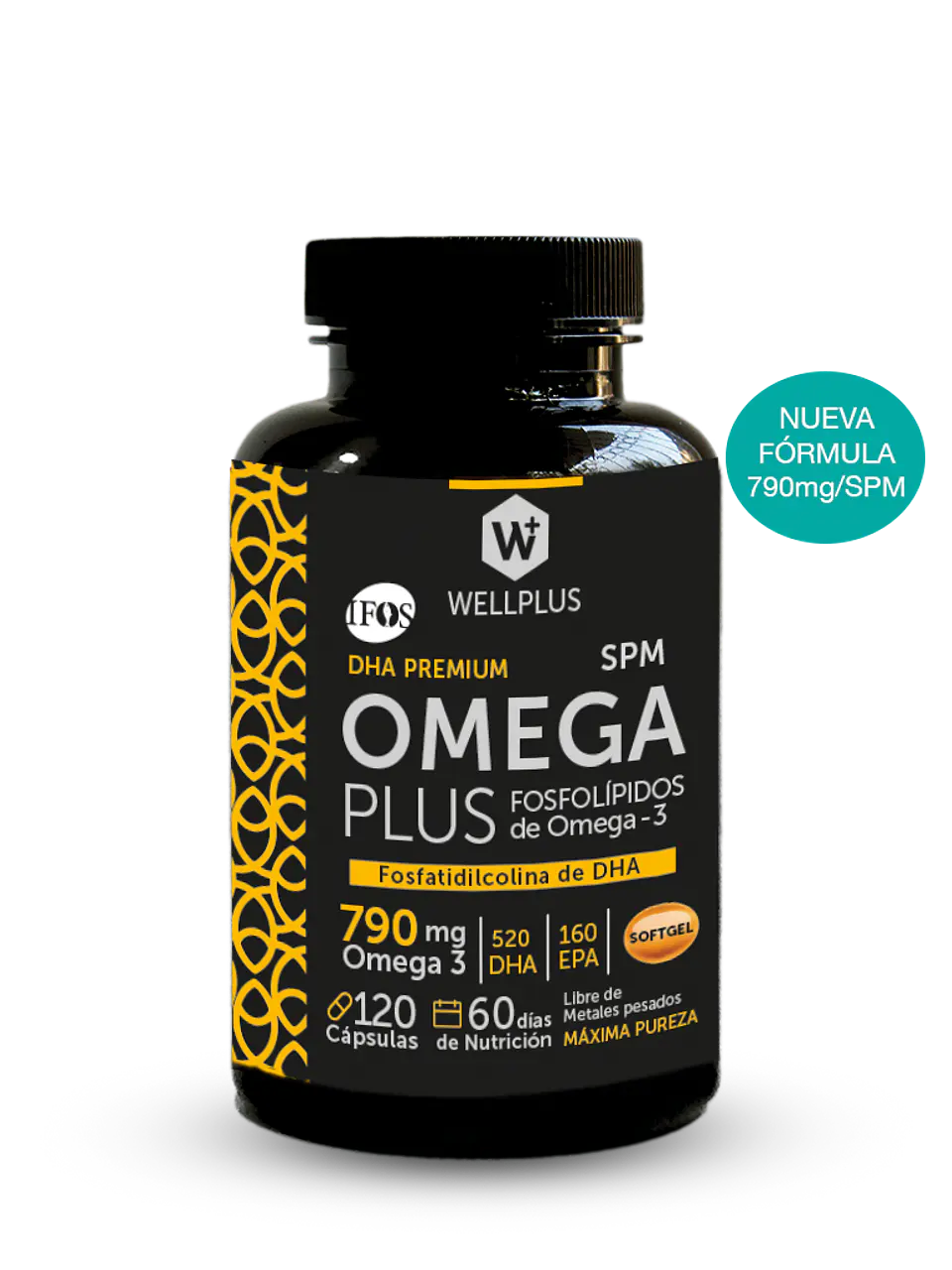 Omega Plus 790mg 120 Cápsulas Wellplus 1