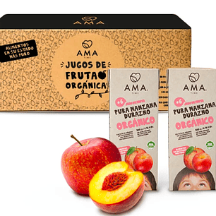 AMA - Jugo cajita Manzana durazno 200cc 