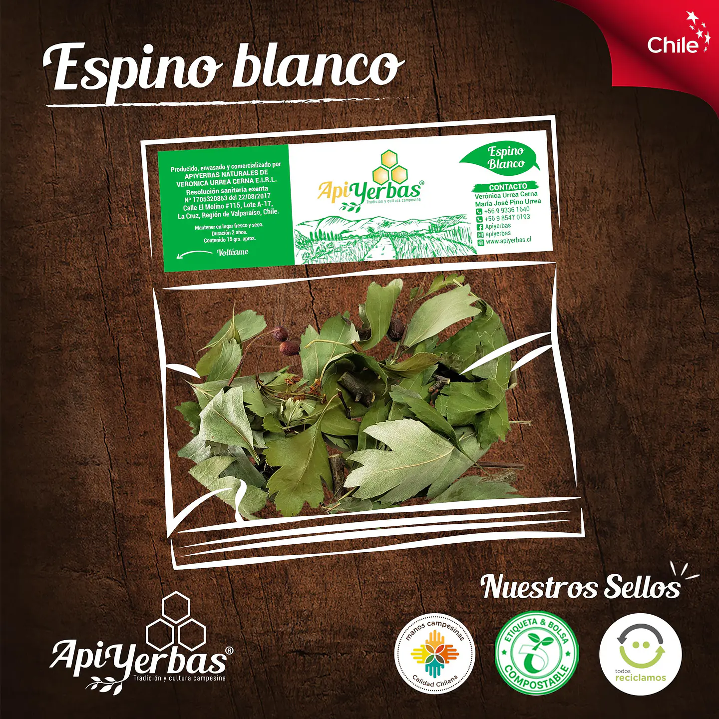 Apiyerbas - Espino Blanco 15grs  1