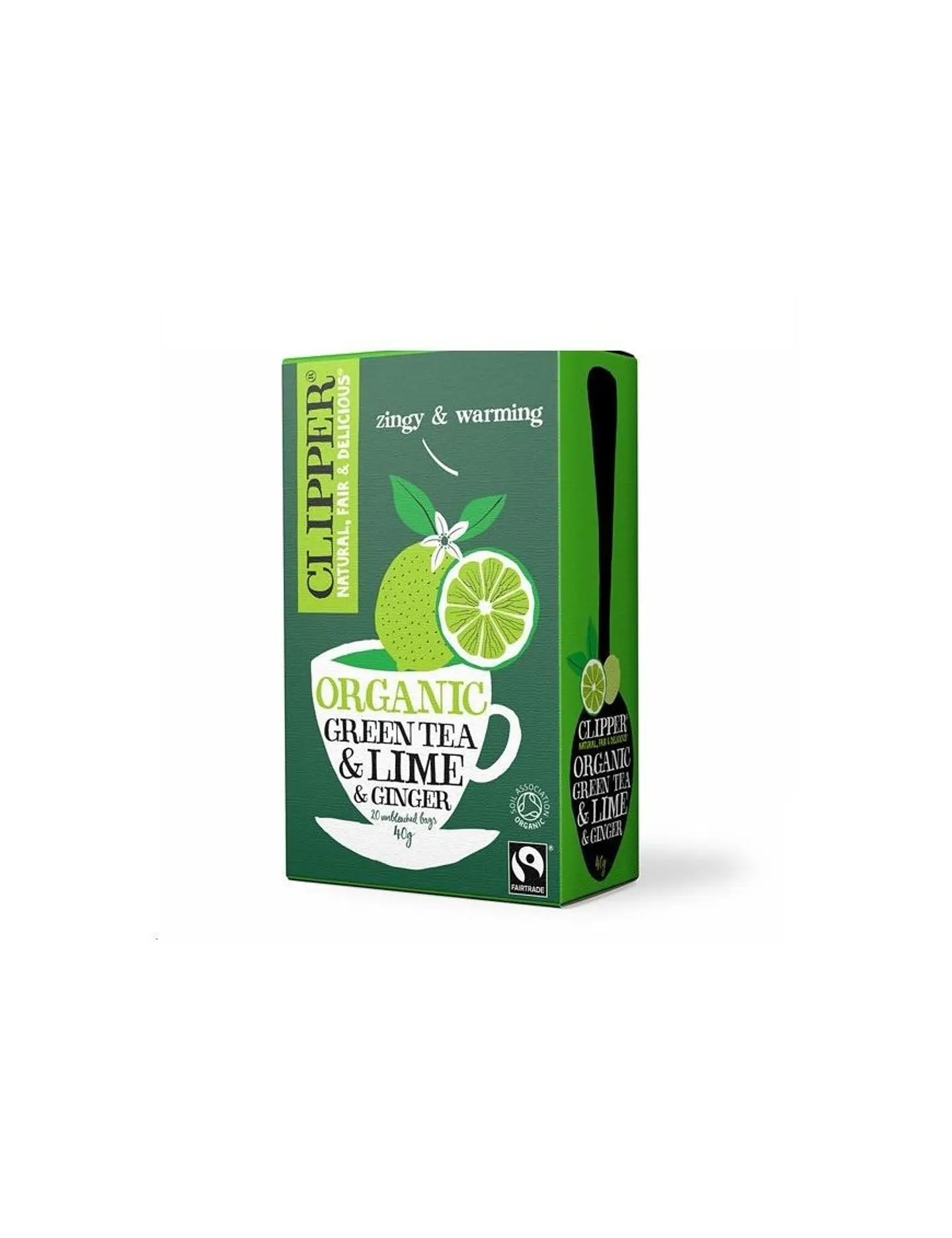 Clipper - Te verde con limon y jengibre 20u   1